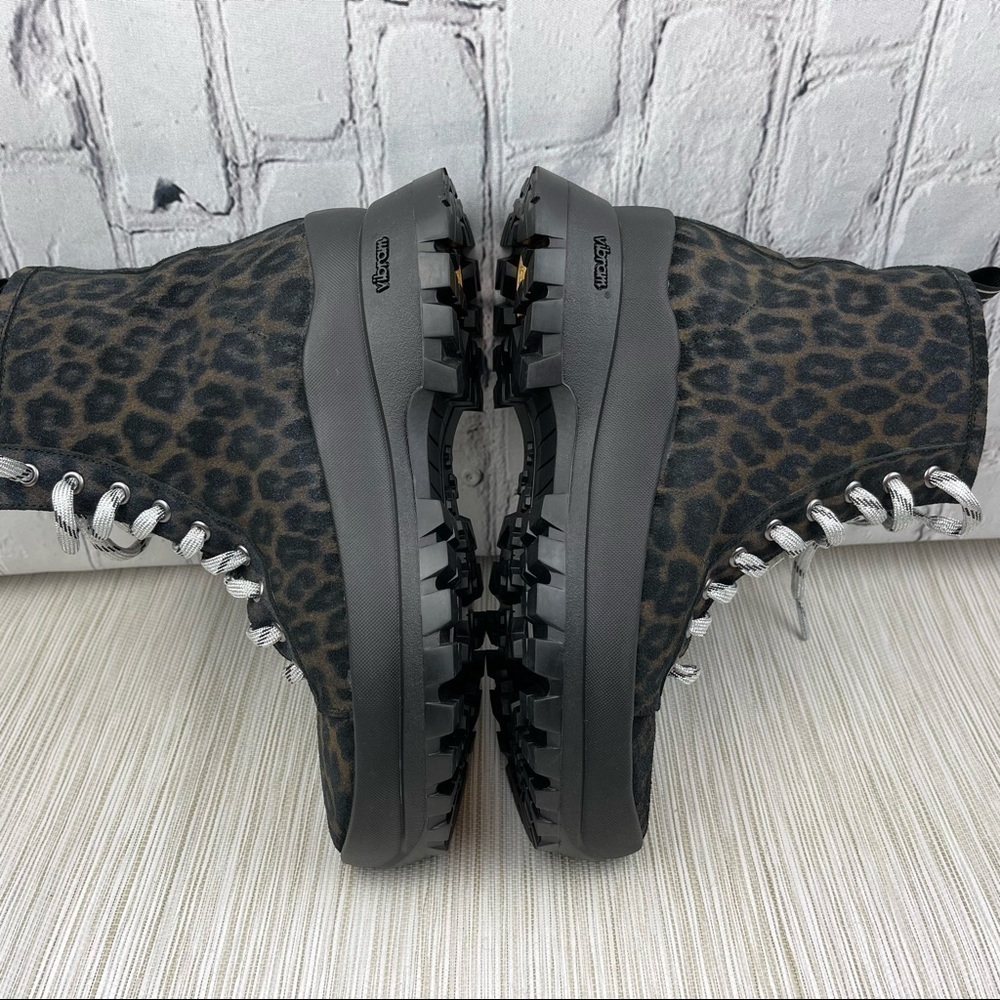 đť…şp448 Denise Animal Print Platform Sneaker Booties In Leopard Size 38 - Picture 8 of 15